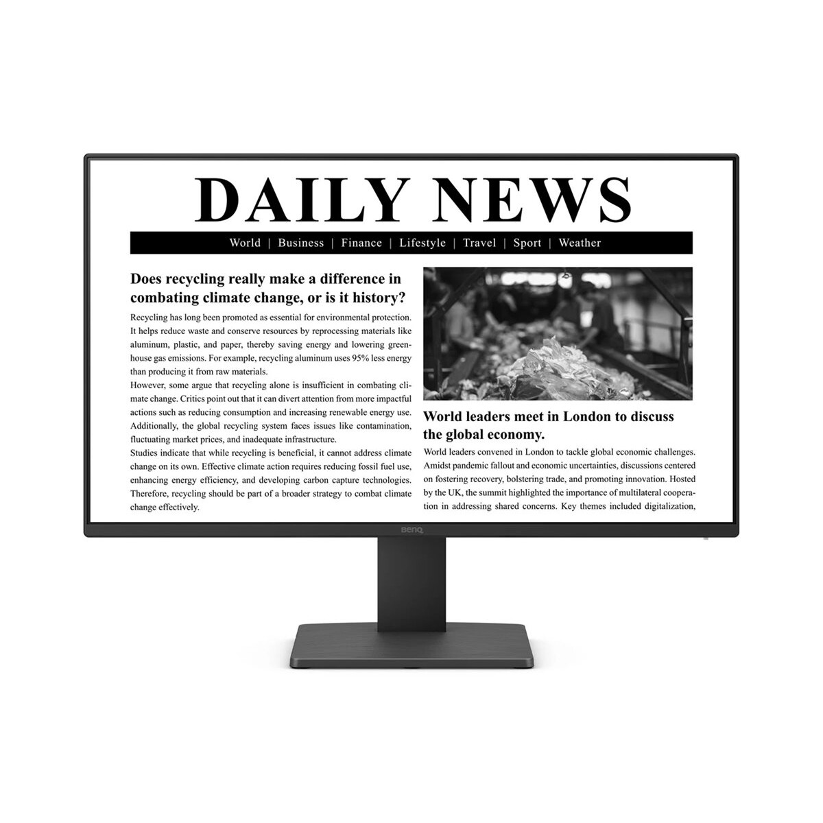 Monitors BENQ GW2491  (9H.LNELJ.LBE) - foto 2