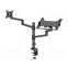 Kronšteins GEMBIRD Desk mounted adjustable monitor arm with notebook tray (MA-DA-04)