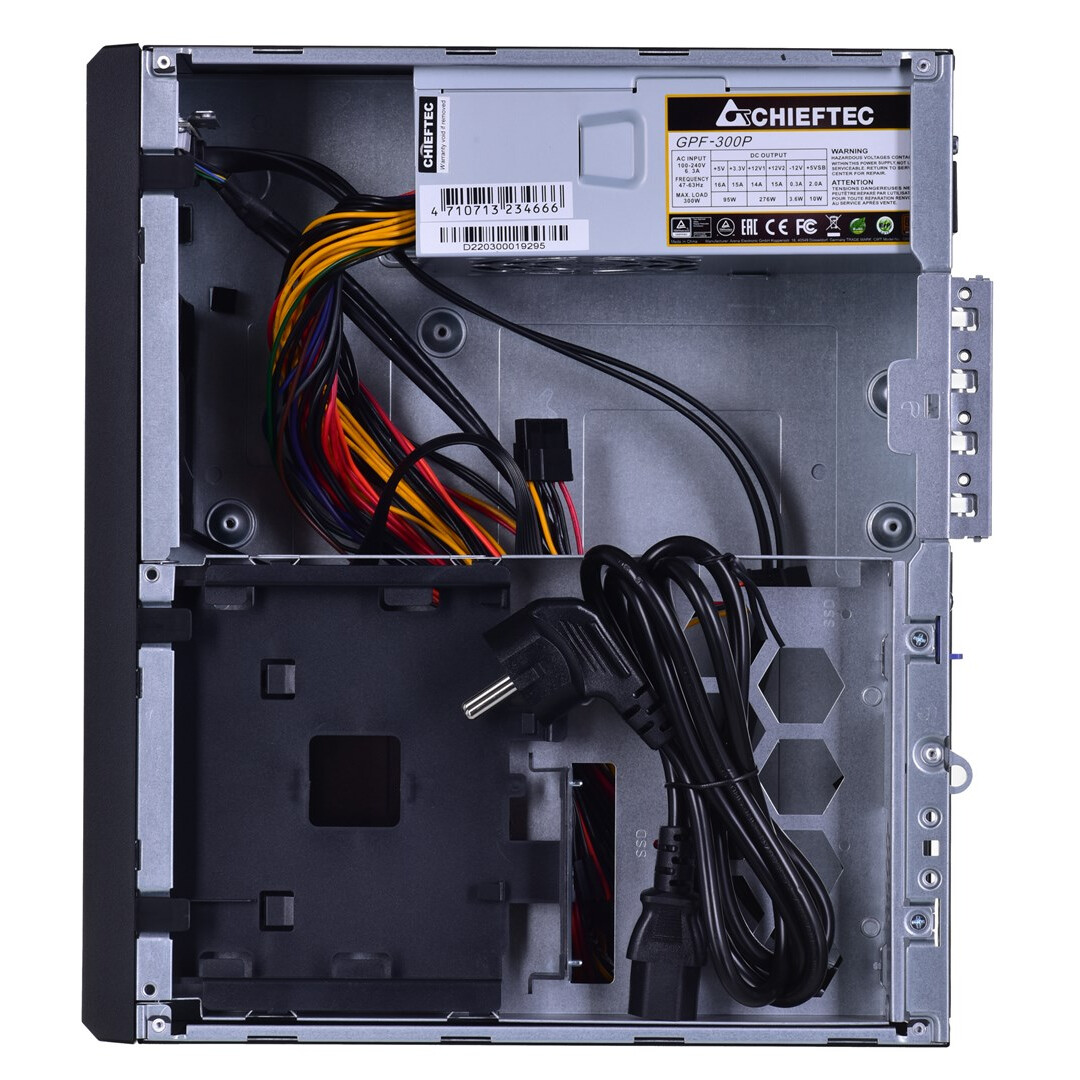 Datoru korpuss Chieftec SFF 300W Black (BE-10B-300) - foto 3