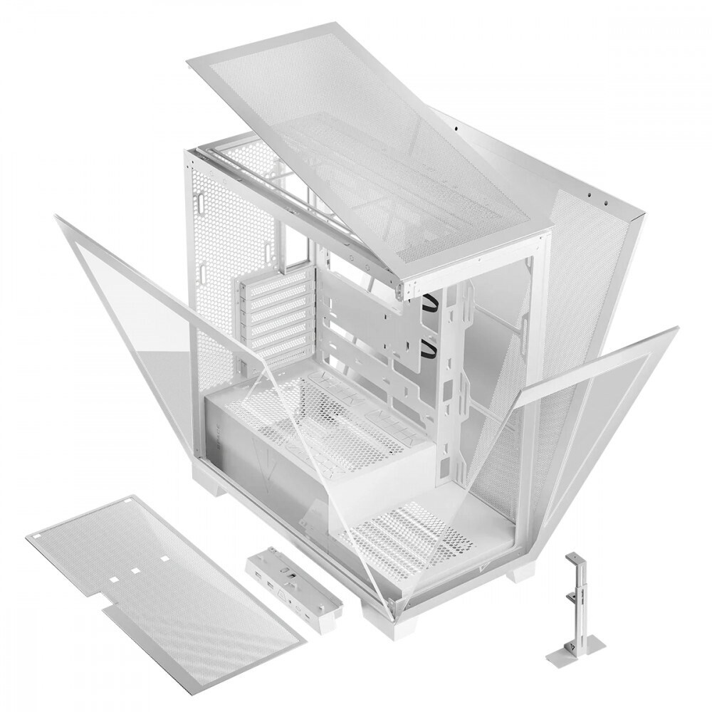 Datoru korpuss MODECOM Volcano SPACE MIDI USB 3.0 X 2 CYPE-C White (AT-SPACE-PG-NF-20-000000-0002) - foto 3