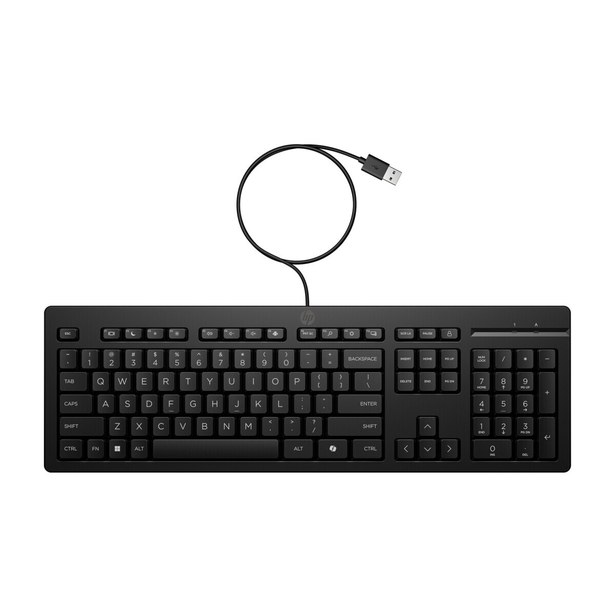 Tastatūra HP 125 G2 USB WD KBD BLACK ENG (AY2Y7A6)