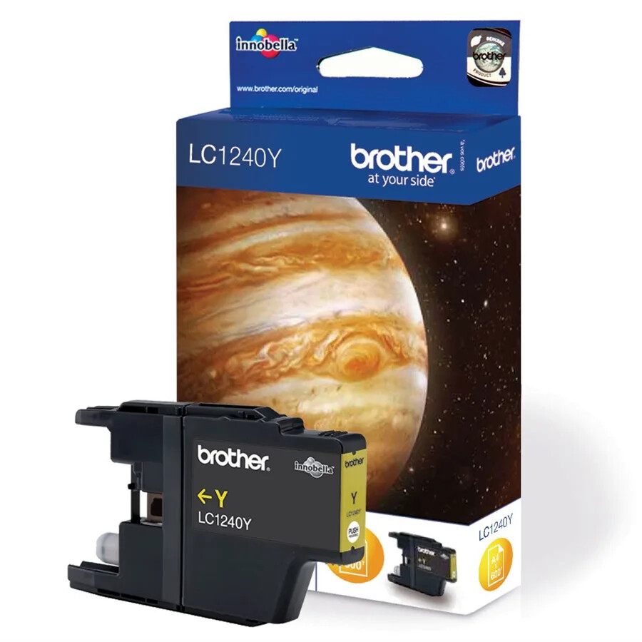 BROTHER INKJET SUPPLIES 600 PAGES YELLOW (LC-1240Y)