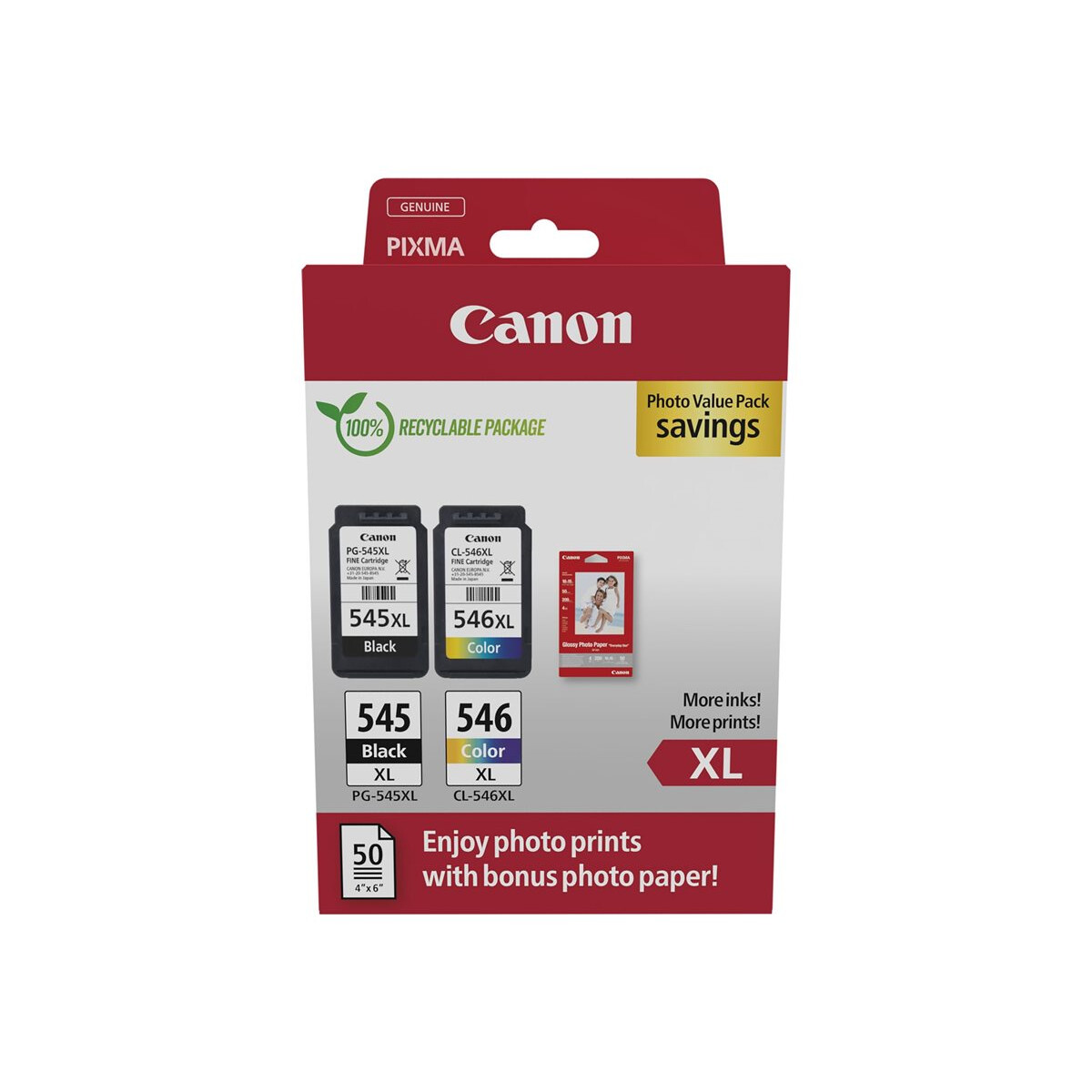 CANON PG-545XL/CL-546XL Ink Cartridge PHOTO VALUE BL (8286B011)