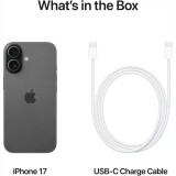 Mobilais tālrunis Apple iPhone 17 6.3" 256GB Black (MG6J4ZD/A) (A3523)