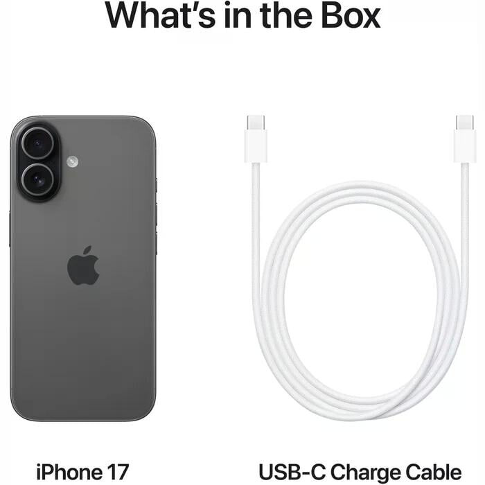 Mobilais tālrunis Apple iPhone 17 6.3" 256GB Black (MG6J4ZD/A) - A3523