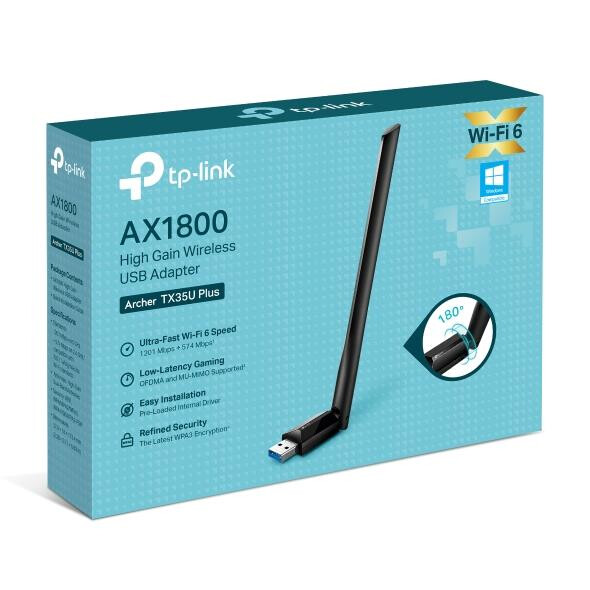 Wi-Fi, Bluetooth adapteris TP-LINK ARCHER TX35U PLUS