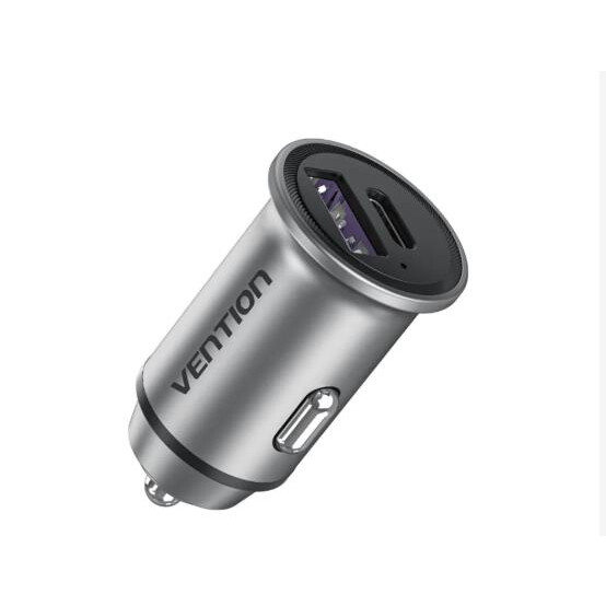 Auto lādētājs VENTION FFFH0 30W USB/2P GRAY