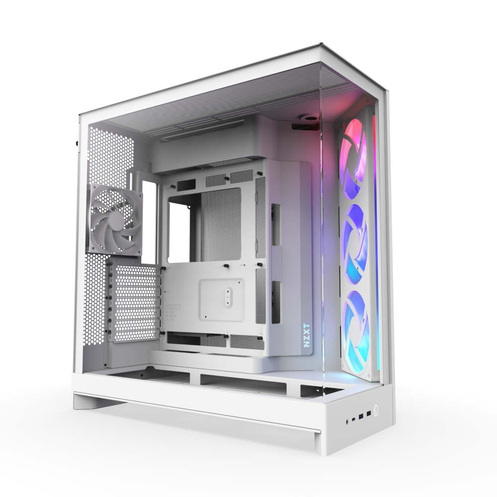 Datoru korpuss NZXT H9 Flow RGB white (CM-H92FW-R1)