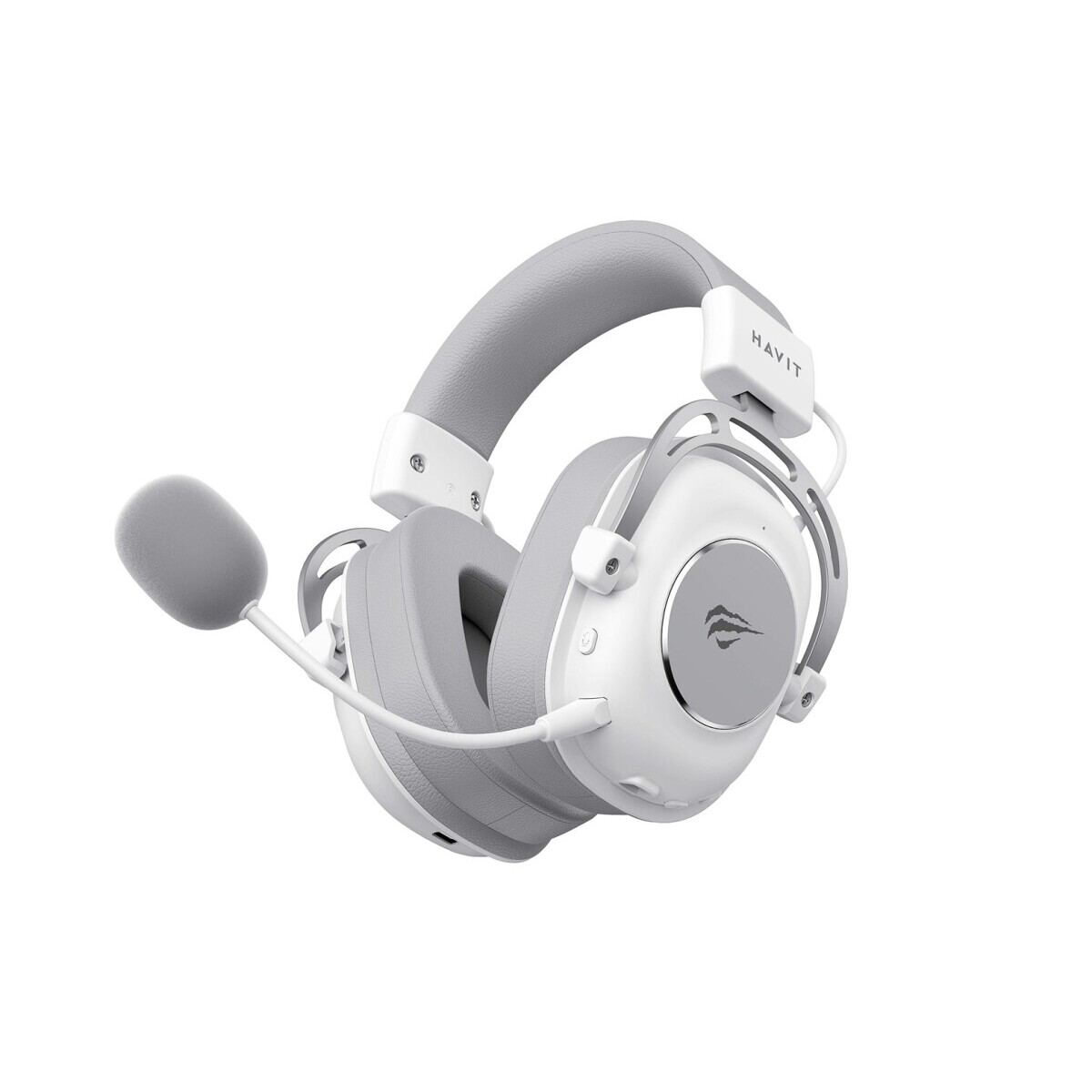 Austiņas Havit H2002YG 2.4G Gaming Headphones White and Grey (H2002YG) - foto 2