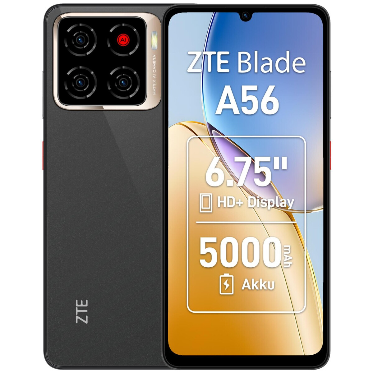 Mobilais tālrunis ZTE BLADE A56 Z2473 4/128GB BLACK - ZTEBLADEA56 BLACK