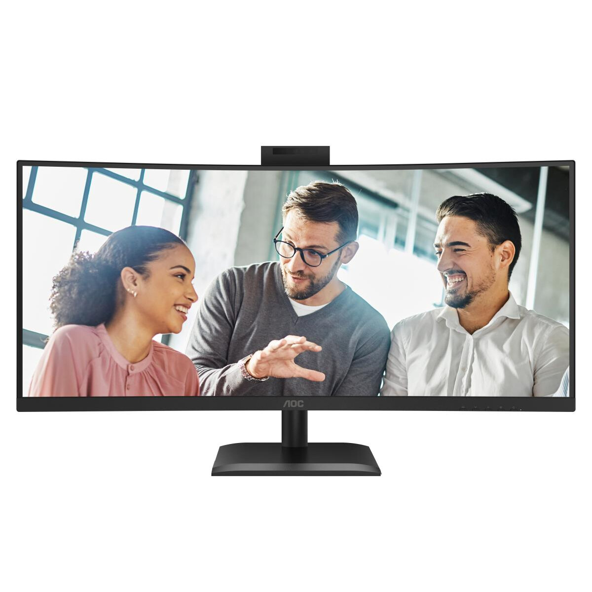 Monitors AOC CU34E4CW 34 BLACK - foto 4