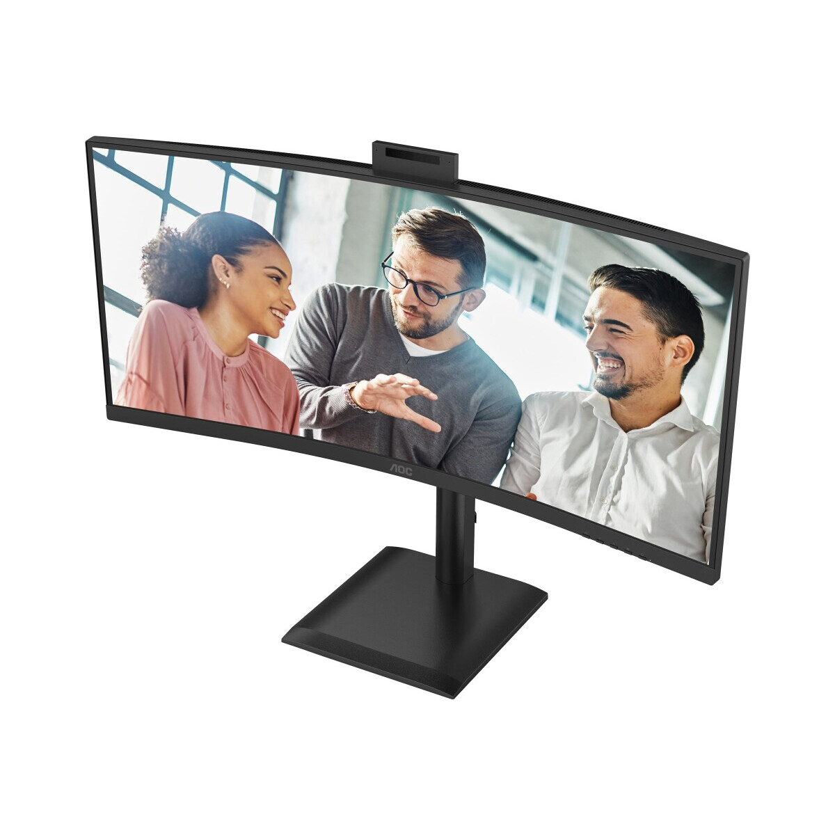 Monitors AOC CU34E4CW 34 BLACK - foto 6