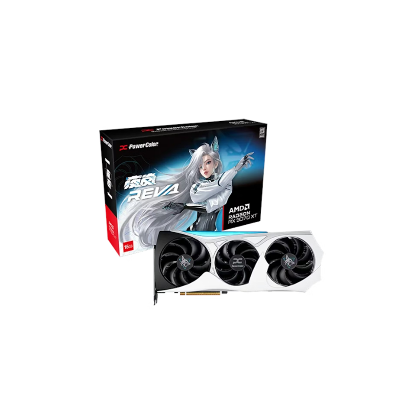 PowerColor Hell. 16GB GDDR6 RX9070XT 16G-L/OC/REVA White - foto 2