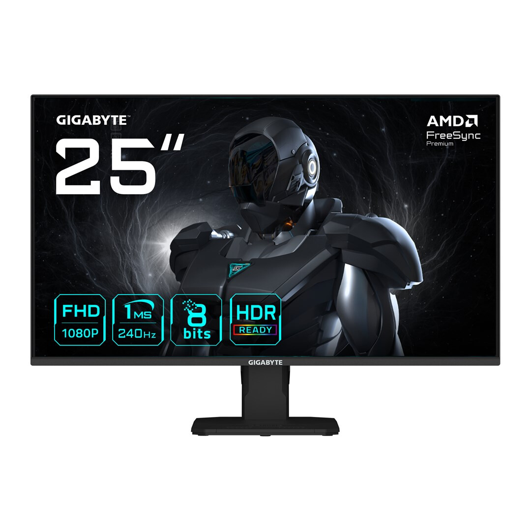 Monitors GIGABYTE GS25F2A 25" FHD Gaming Monitor Black (GS25F2A EK)