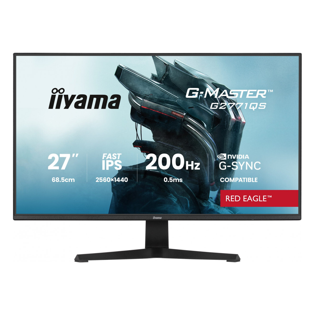 Monitors IIYAMA LED Fast IPS 27" GB2771QSU-B1 Black - G2771QS-B1 - foto 2