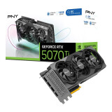Videokarte PNY GeForce RTX 5070 Ti OC NVIDIA 16 GB GDDR7 Black (VCG5070T16TFXPB1-O)