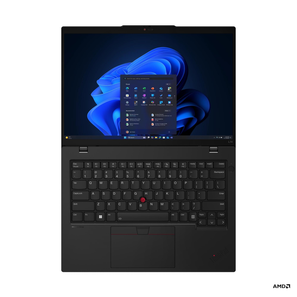 Portatīvais dators Lenovo ThinkPad L14 G6 AMD Ryzen AI 5 PRO 340 32/512GB BLACK (21SE0002MH) - foto 4