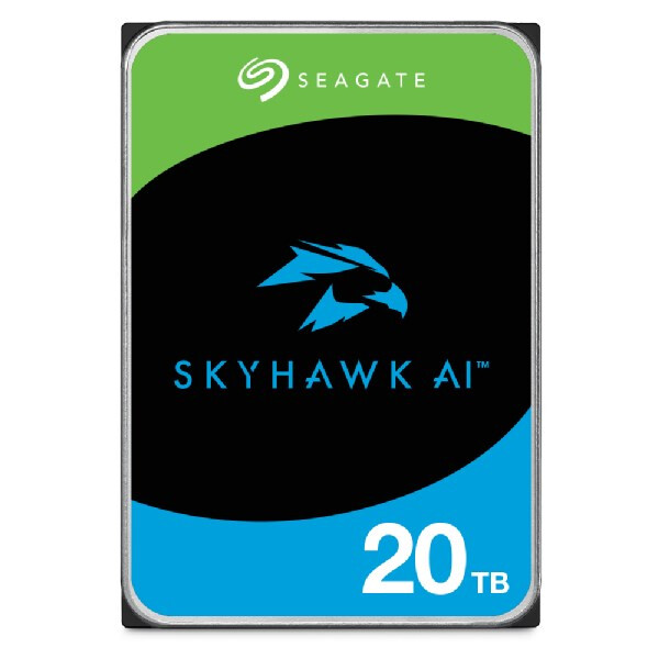 Cietais disks Seagate SkyHawk AI internal hard drive 20 TB 7200 RPM 512 MB 3.5" Serial ATA III (ST20000VE004)