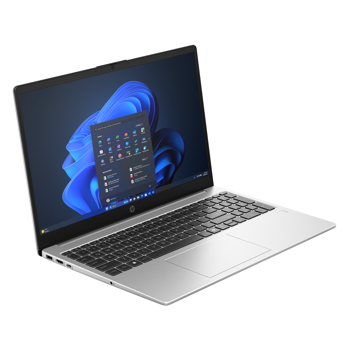 Portatīvais dators HP 255 G10 15.6 FHD AMD R7-7735U 16GB/512GB Silver(AD1T4ET) - foto 2