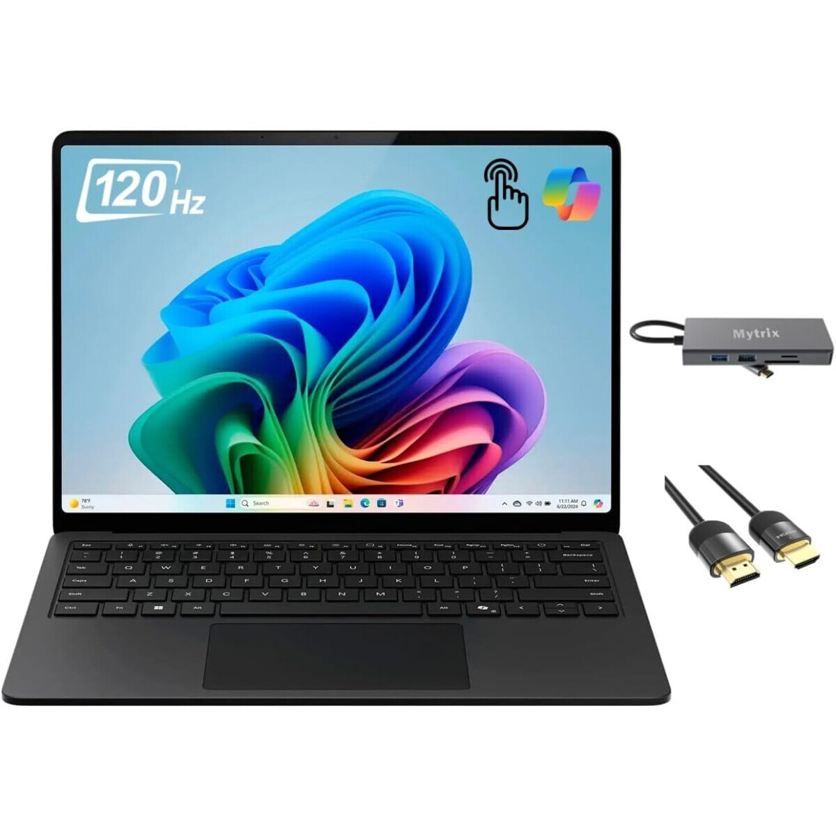 Portatīvais dators MICROSOFT  Surface Laptop7 Intel Core Ultra 5 238V 13.8 16/256Gb(EP2-38470) - foto 2