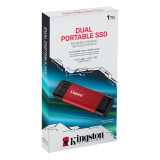 USB zibatmiņa KINGSTON External SSD 1TB 3D NAND SPSD Black and Red (SPSD/1TB)