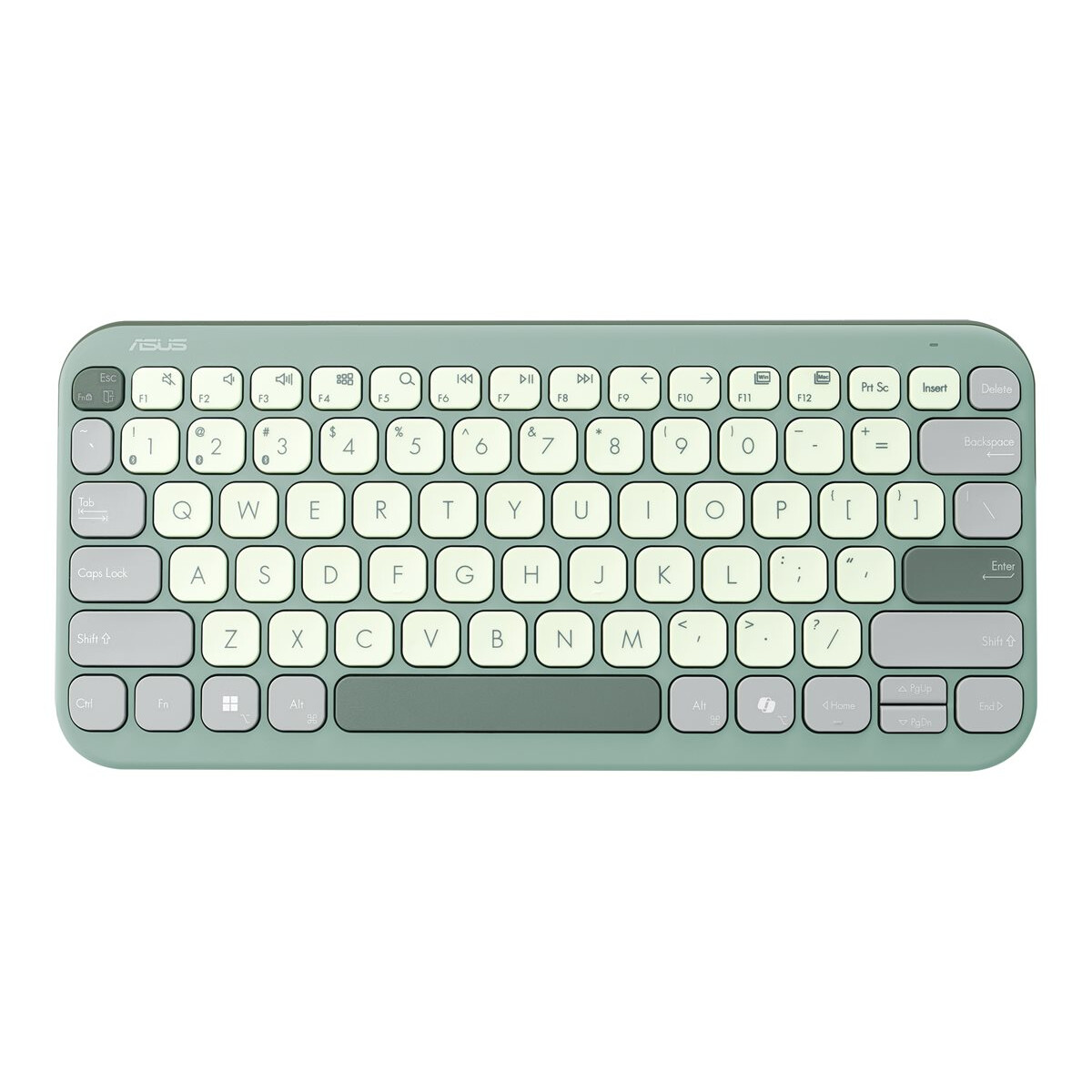 Tastatūra ASUS Marshmallow KW100 Wireless Green Tea Latte  (90XB0880-BKB180)