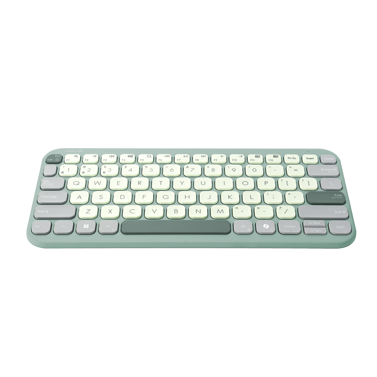 Tastatūra ASUS Marshmallow KW100 Wireless Green Tea Latte  (90XB0880-BKB180) - foto 2