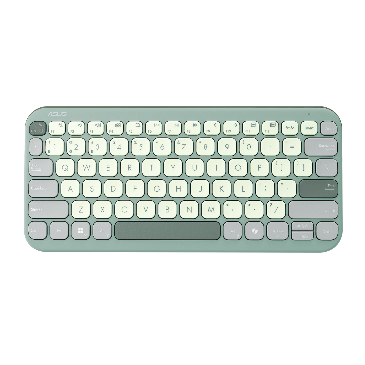 Tastatūra ASUS Marshmallow KW100 Wireless Green Tea Latte  (90XB0880-BKB180) - foto 6