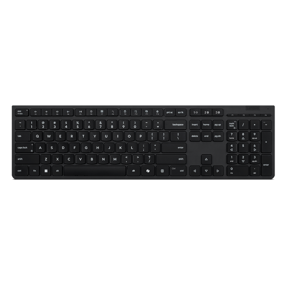 Tastatūra Lenovo Professional Wireless Rechargeable Keyboard (4Y41R64543) - foto 3