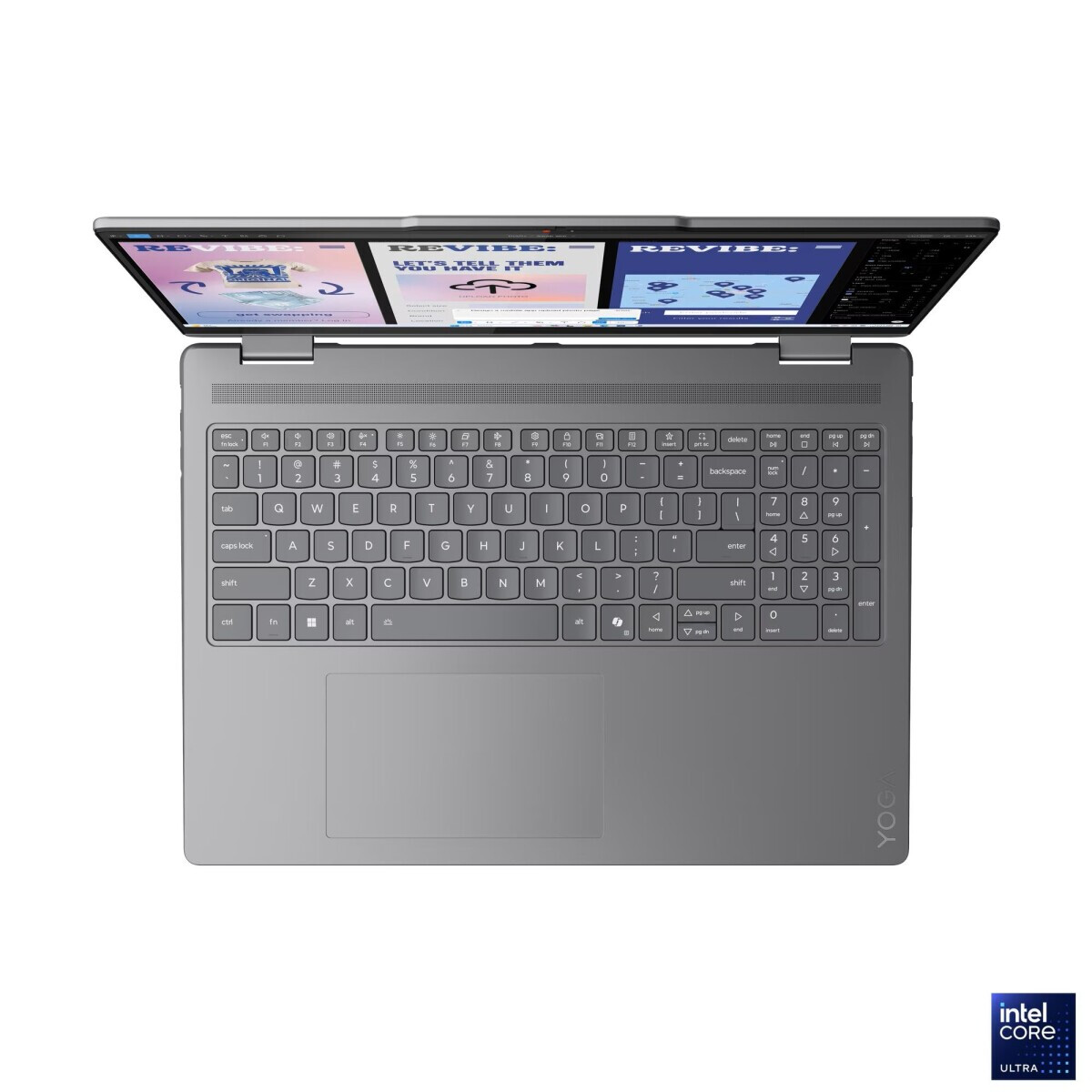 Portatīvais dators LENOVO YOGA 7 2IN1 ULTRA 7 258V 32/1TB W11H LUNA GREY (83JT000MNT) - foto 2