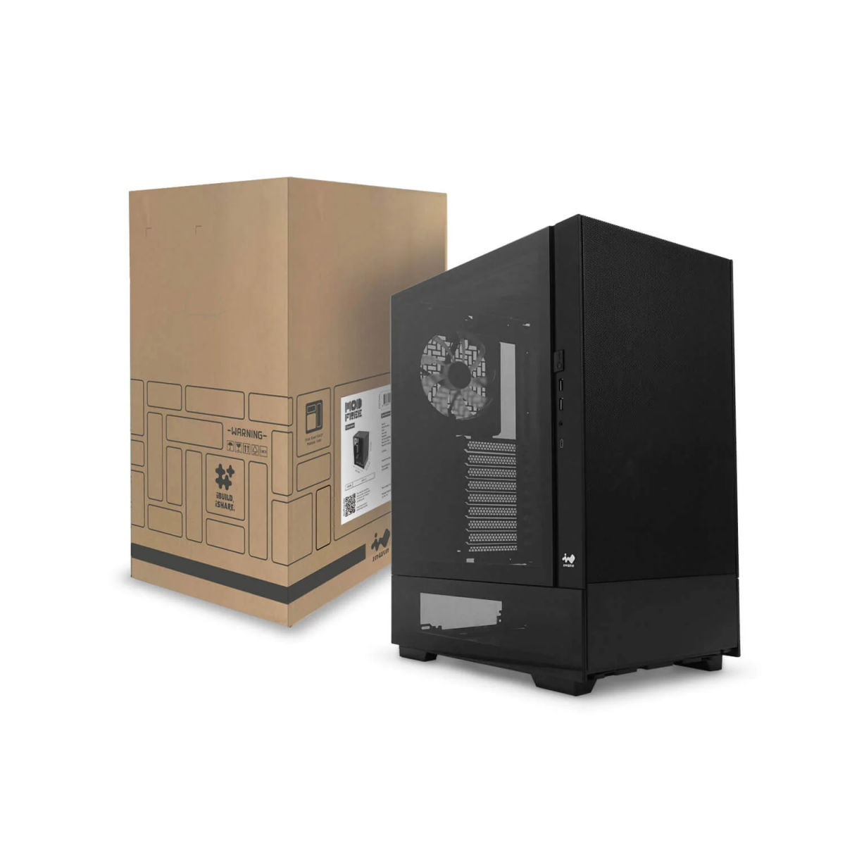 Datoru korpuss InWin ModFree Base Edition (IW-CS-MFBASE-BLK) - foto 2
