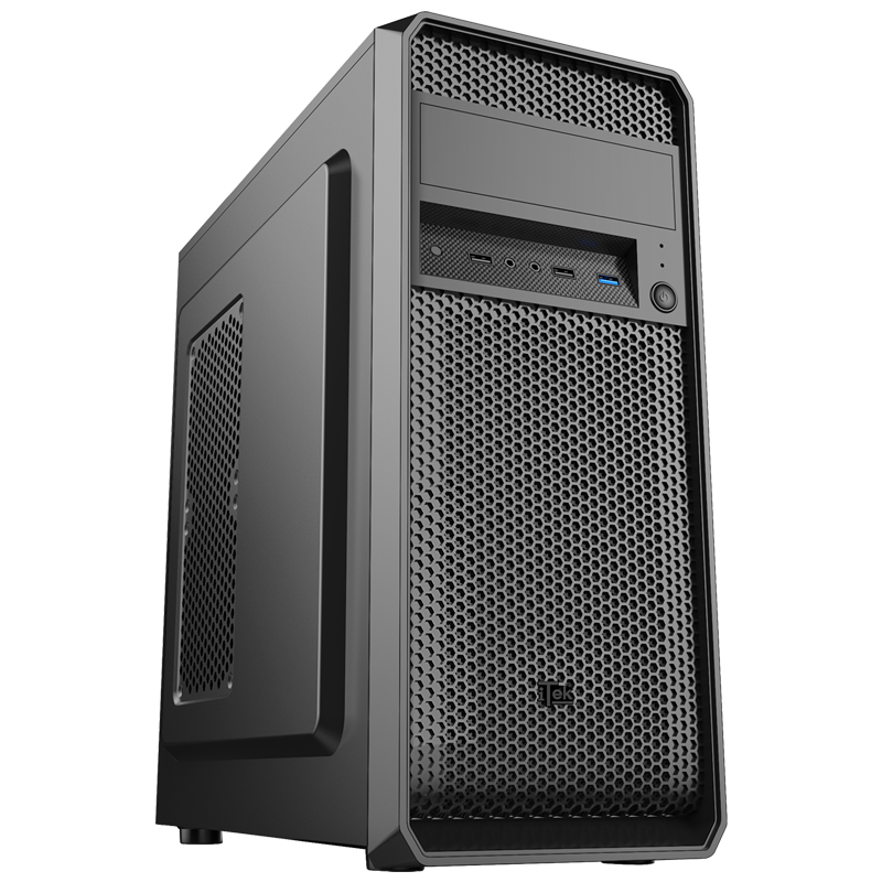 Datoru korpuss iTek Prime Dark + 500W PSU Black (ITOCPR10D)