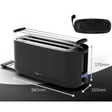 Toaster Clatronic TA 3802 1400W Black (80282)
