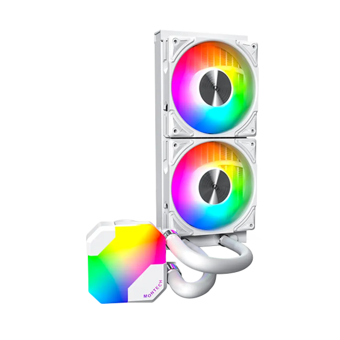 Ūdens dzesētājs Montech HyperFlow ARGB 240 White HYPER FLOW ARGB 240 (W)
