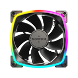 Korpusa dzesētājs Montech RX120 RGB 120mm Black (RX120PWMBLACK)