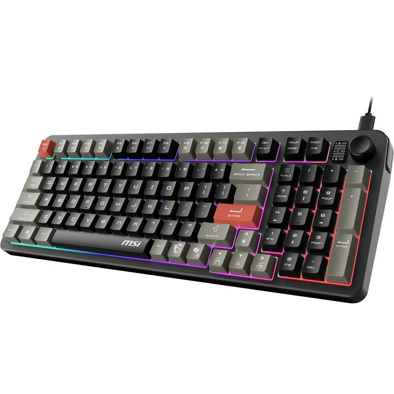 Tastatūra MSI FORGE GK110 US Black - foto 2