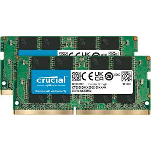 Operatīvā atmiņa 32Gb DDR4 3200MHz Crucial SO-DIMM (CT2K16G4SFRA32A)