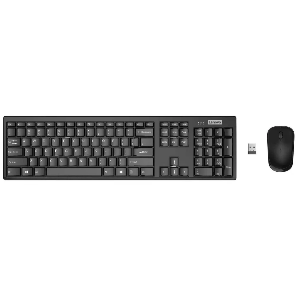 Tastatūra + pele Lenovo 100 Wireless Combo Black (GX31Q28916)