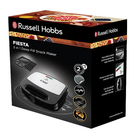 Toaster Russell Hobbs Fiesta Sandwich Maker 750W Black (24540-56) - foto 2
