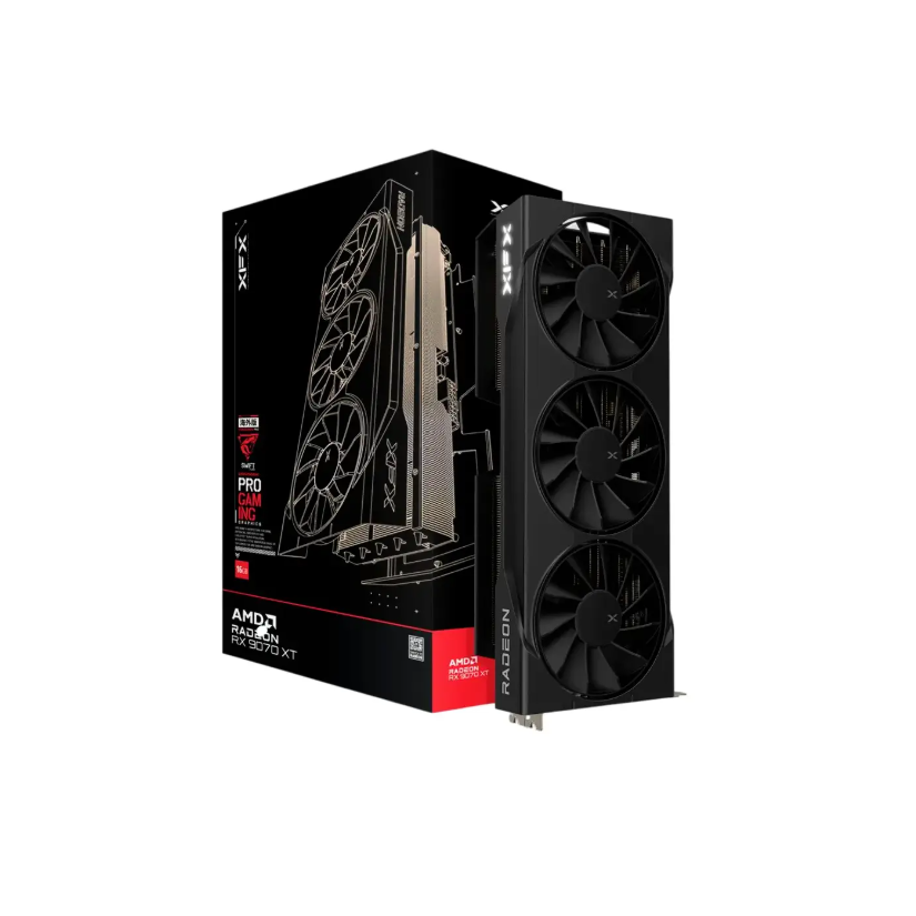 Videokarte Karta graf. XFX Swift RX 9070XT 16GB Black (RX-97TSWF3BC)