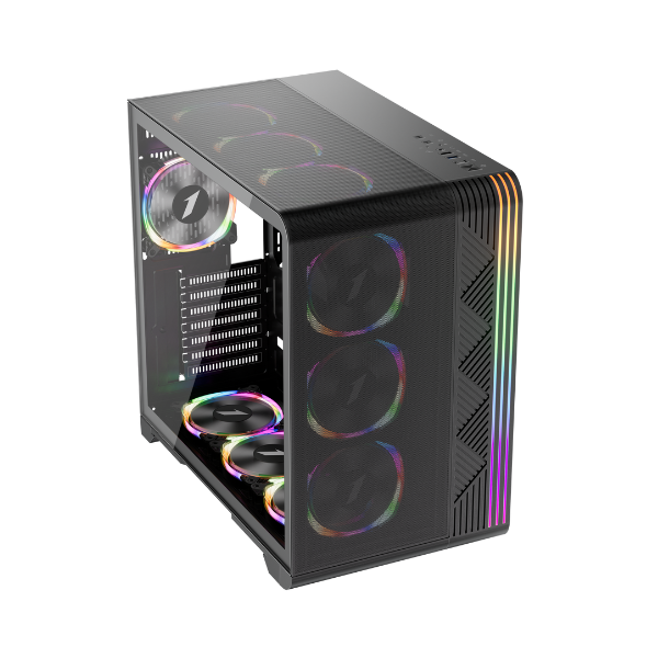 Datoru korpuss 1stPlayer Black (VT7-BK-4FS7) - foto 5