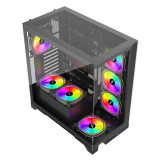 Datoru korpuss 1stPlayer Black (Mi8-BK-3FC7R-1FC7)