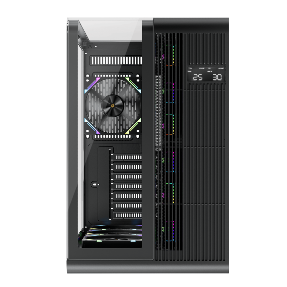 Datoru korpuss 1stPlayer Black (RT7-BK-3FC7R-1FC7) - foto 2