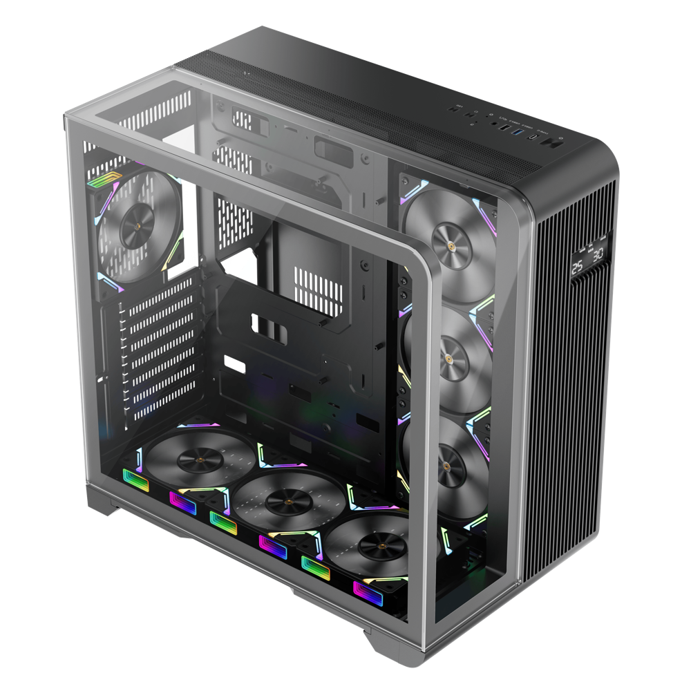 Datoru korpuss 1stPlayer Black (RT7-BK-3FC7R-1FC7) - foto 4