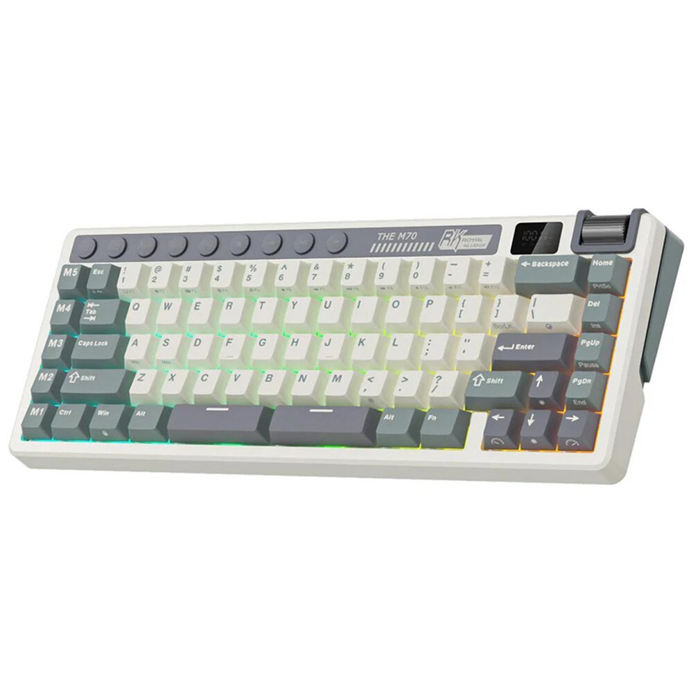 Tastatūra ROYAL KLUDGE M70 US Cyan (M70-C-BS-US)