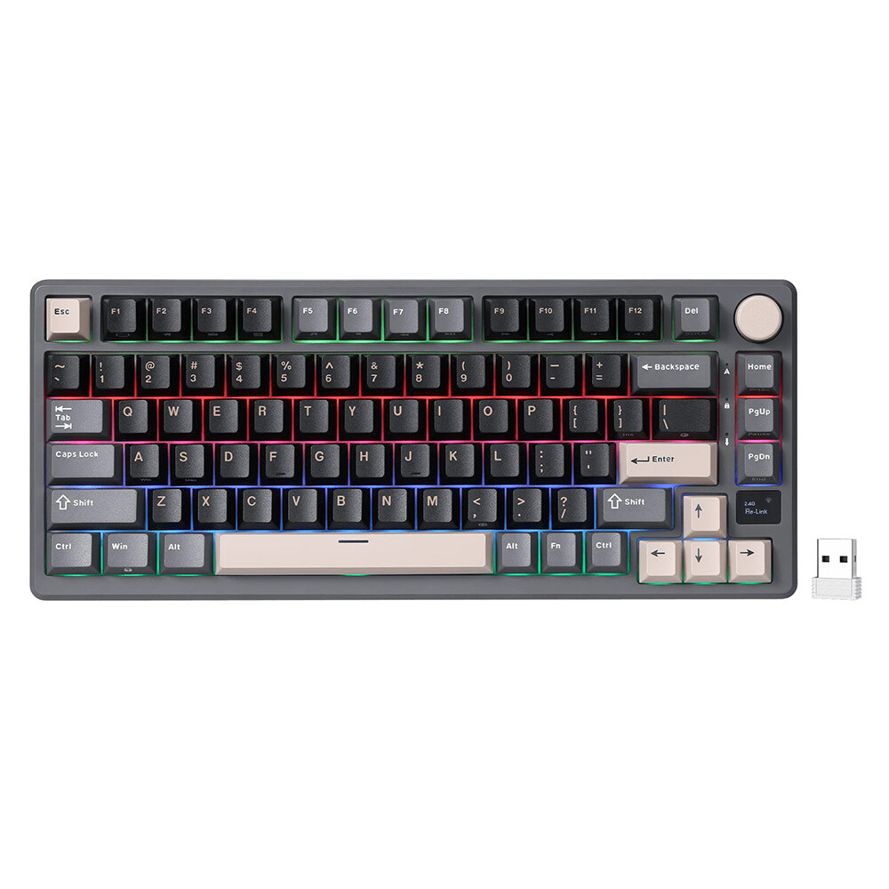 Tastatūra ROYAL KLUDGE M75 US Phantom (M75-P-BS-US) - foto 2