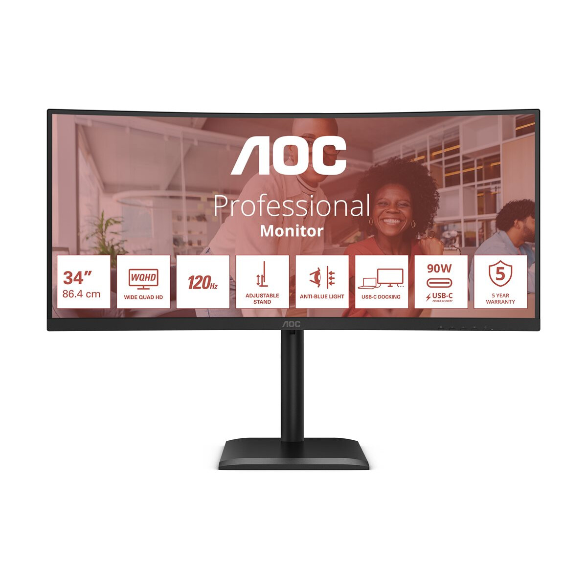Monitors AOC CU34E4CV 34 Black