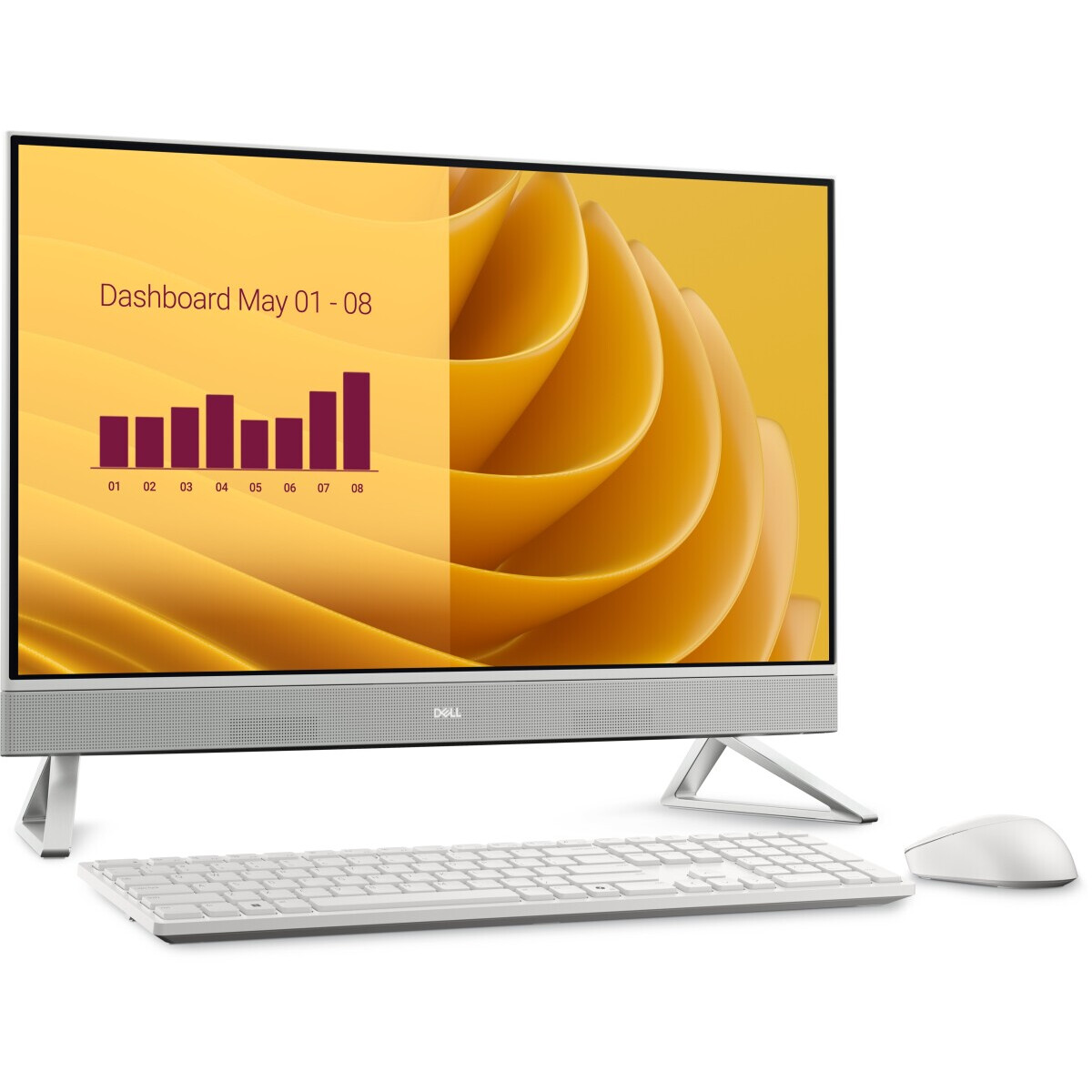 Personālais dators Dell 27 All-in-One EC27250 Intel Core 7 150U Pearl White (EC27250_RPLU-R_003_NK) - foto 2