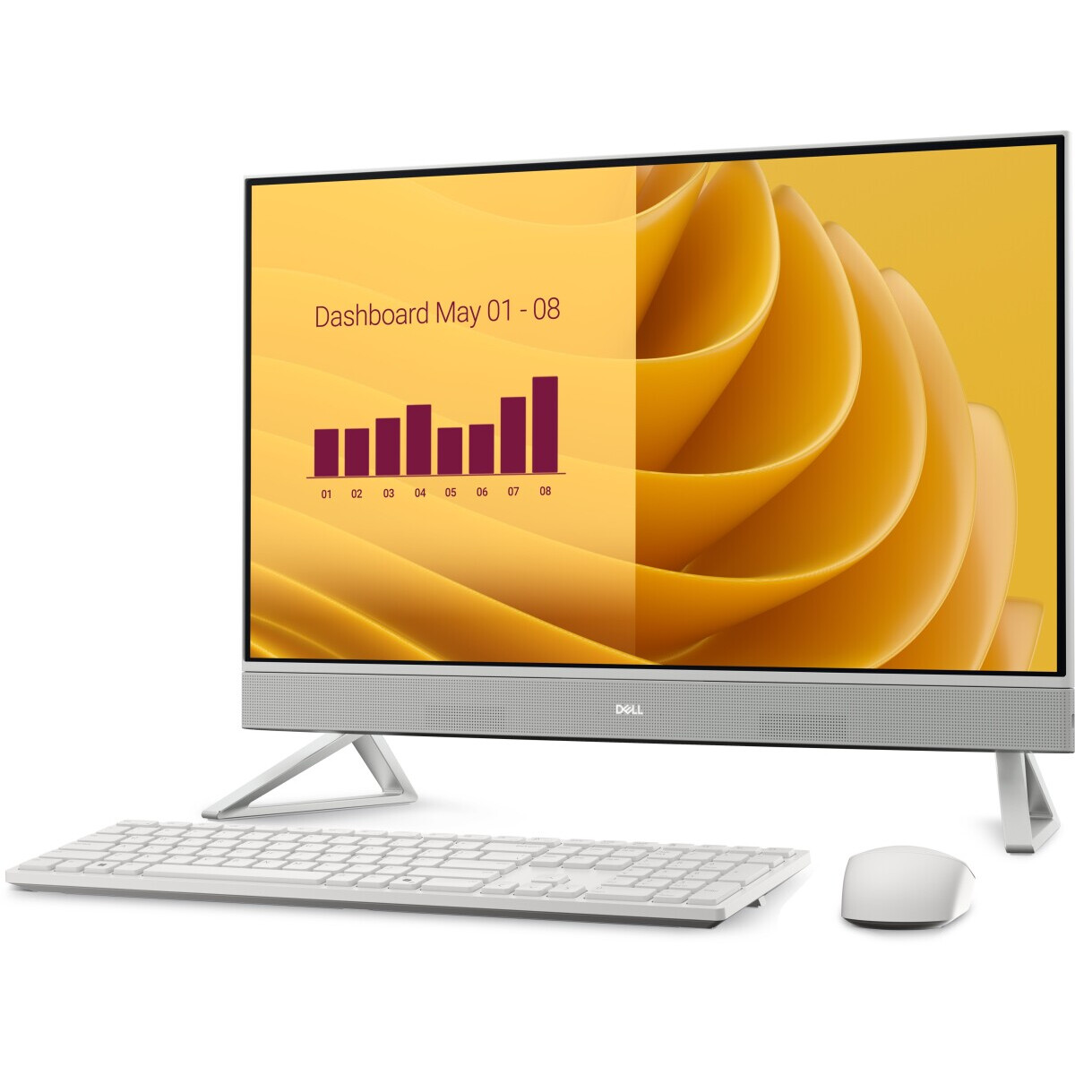 Personālais dators Dell 27 All-in-One EC27250 Intel Core 7 150U Pearl White (EC27250_RPLU-R_003_NK) - foto 3
