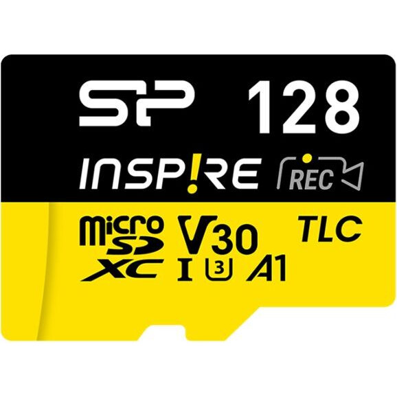 Atmiņas karte Silicon Power Inspire 128 GB microSDXC Black (SP128GBSTXLA2V1NSP)
